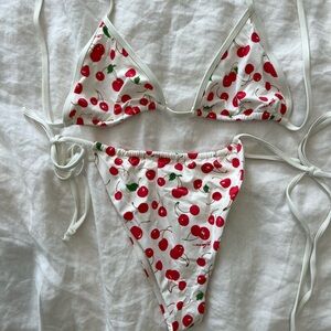 Frankie’s Cherry Print Bikini Set